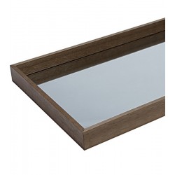 Bandeja 46cm X 26cm X 4,5cm De Madeira Espelhado Naturals